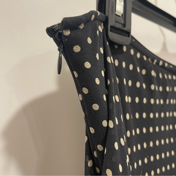 Chaps Polka Dot Silk Skirt - Picture 7 of 9